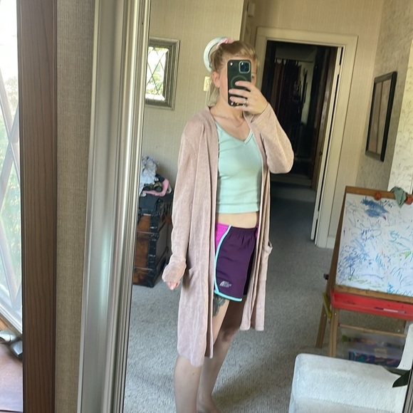 J Jill Women's Linen Long Line Midi Cardigan Sweater - Picture 14 of 15